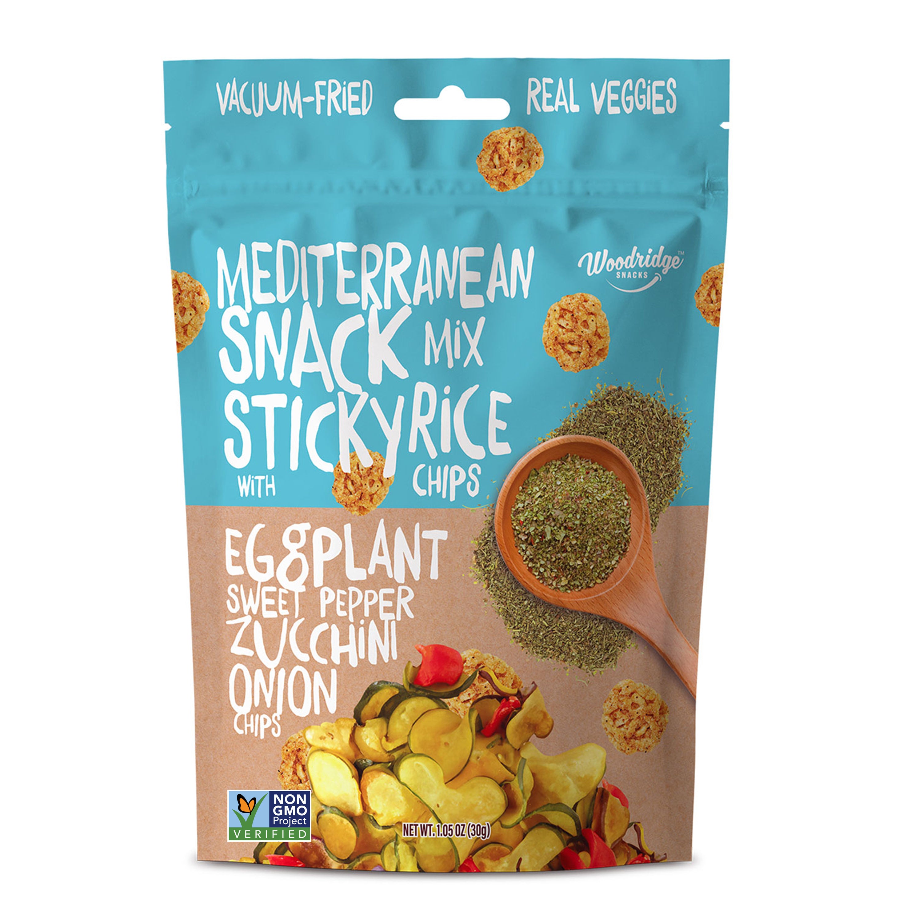 Woodridge Snacks Mediterranean Mix with Sticky Rice Chips