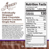 Asher's Individually Wrapped Dark Chocolate Graham Crackers 18 Count