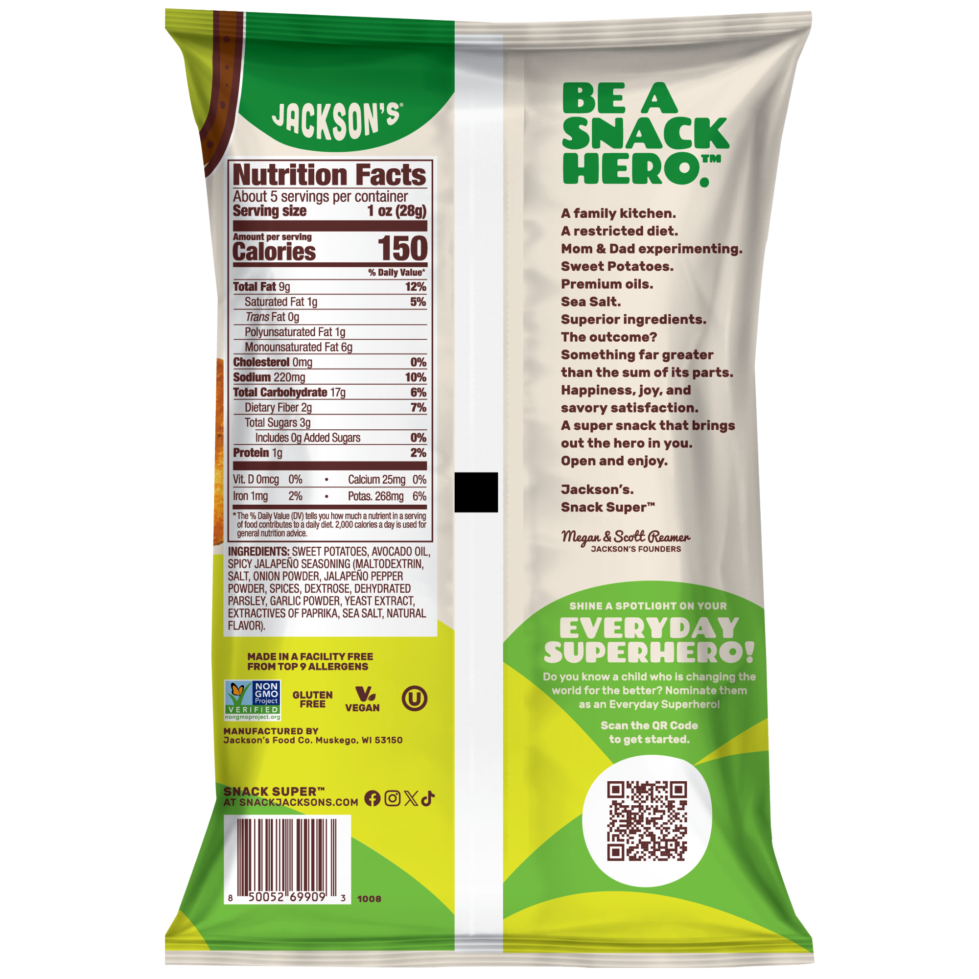 Jackson's Spicy Jalapeno Sweet Potato Chips