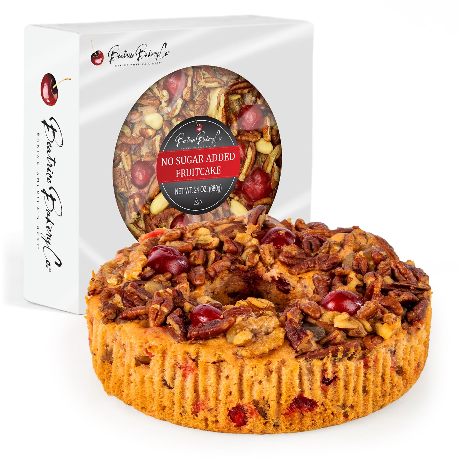 Beatrice Bakery Co No Sugar Added Fruitcake (24 Ounces)