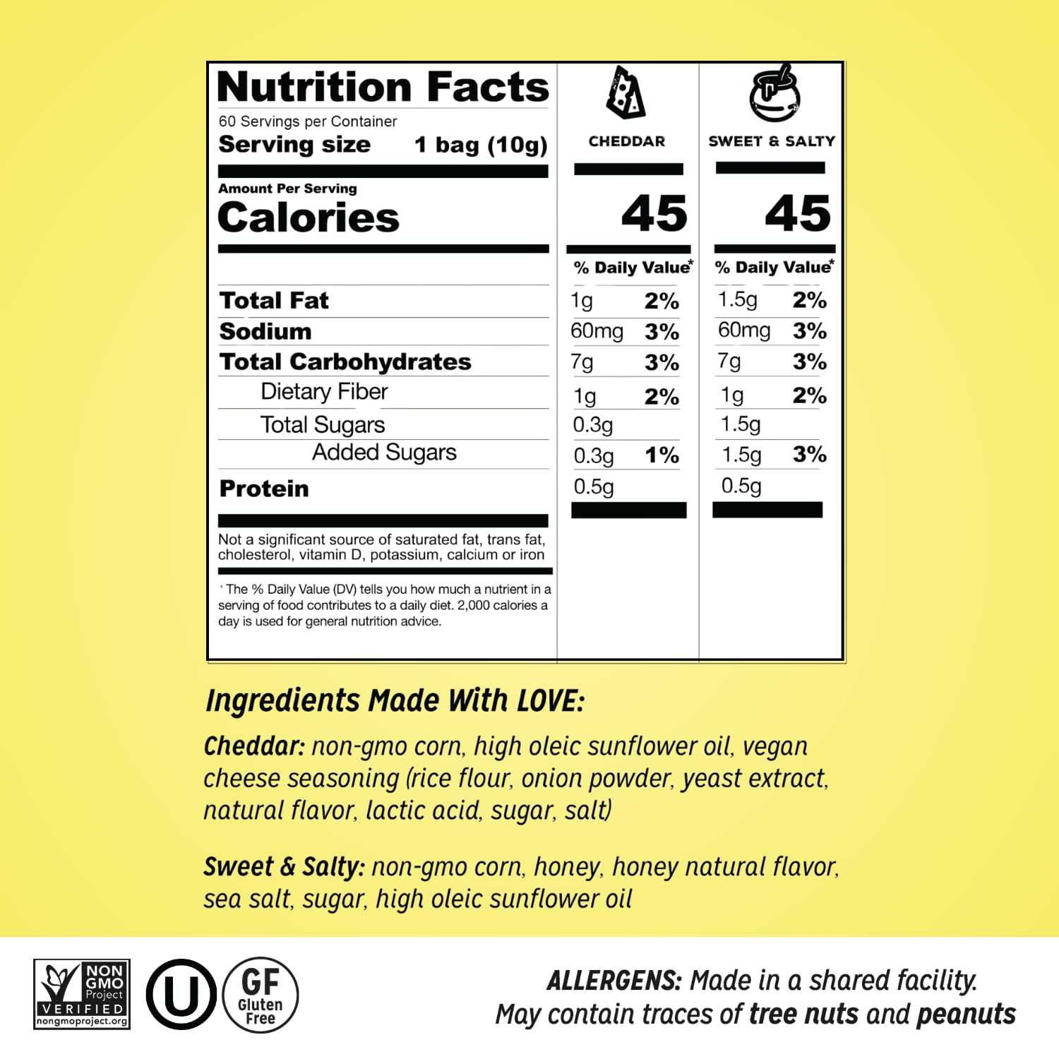 Love Corn Halloween Cheddar & Sweet Salty Variety (60 Count)