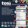 Tosi Almond Dark Chocolate Crunchy Bars (12 Bars)