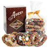 Asher's Milk and Dark Gourmet Pretzels 5 pretzels