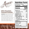 Asher's Milk Chocolate Pretzels 6.5oz