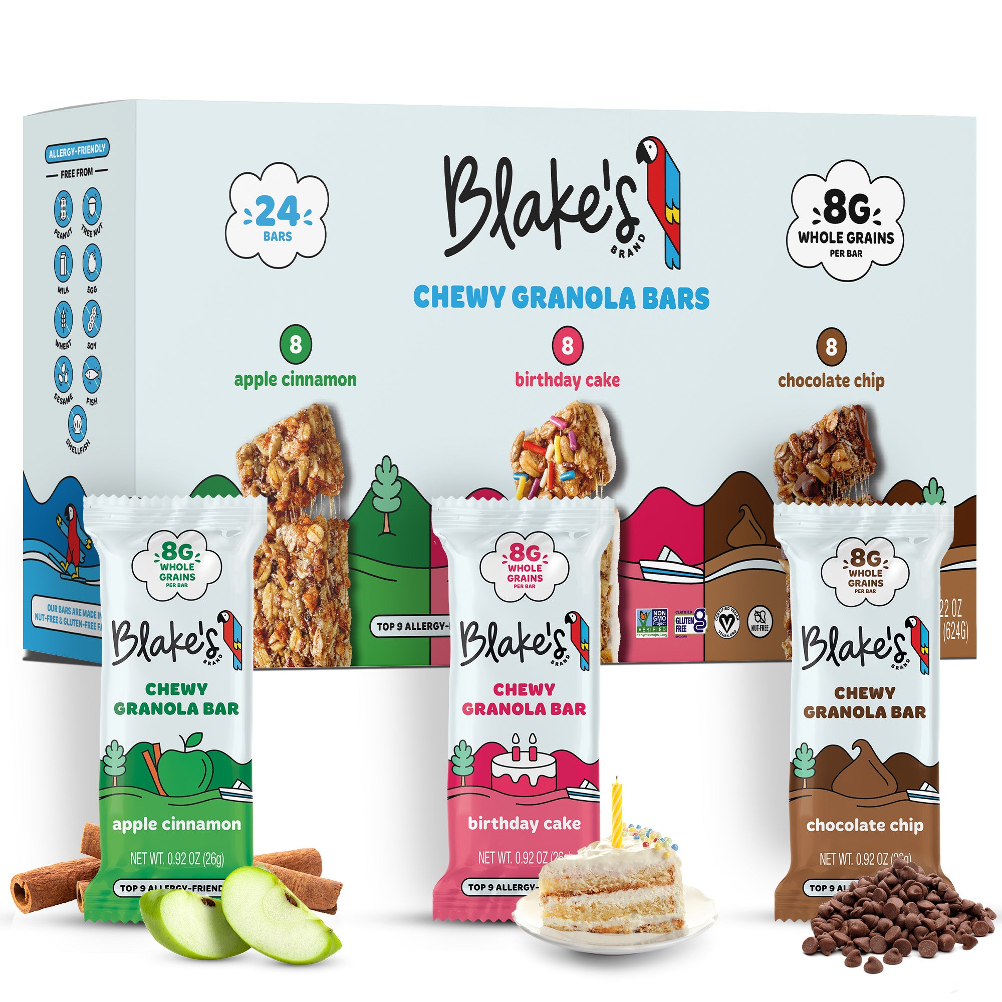 Blake's Chewy Granola Bar Variety Pack (24 Count)