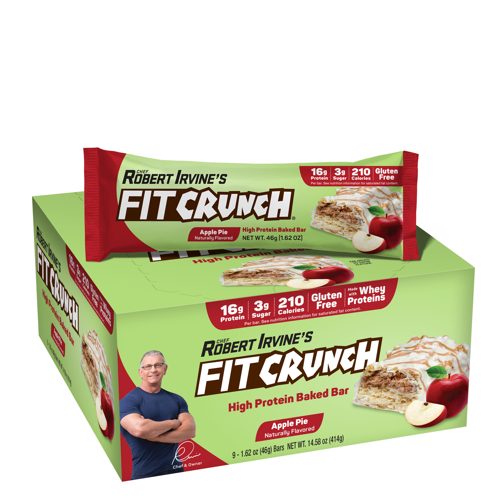 Fit Crunch Protein Bars - Apple Pie (9 Count)