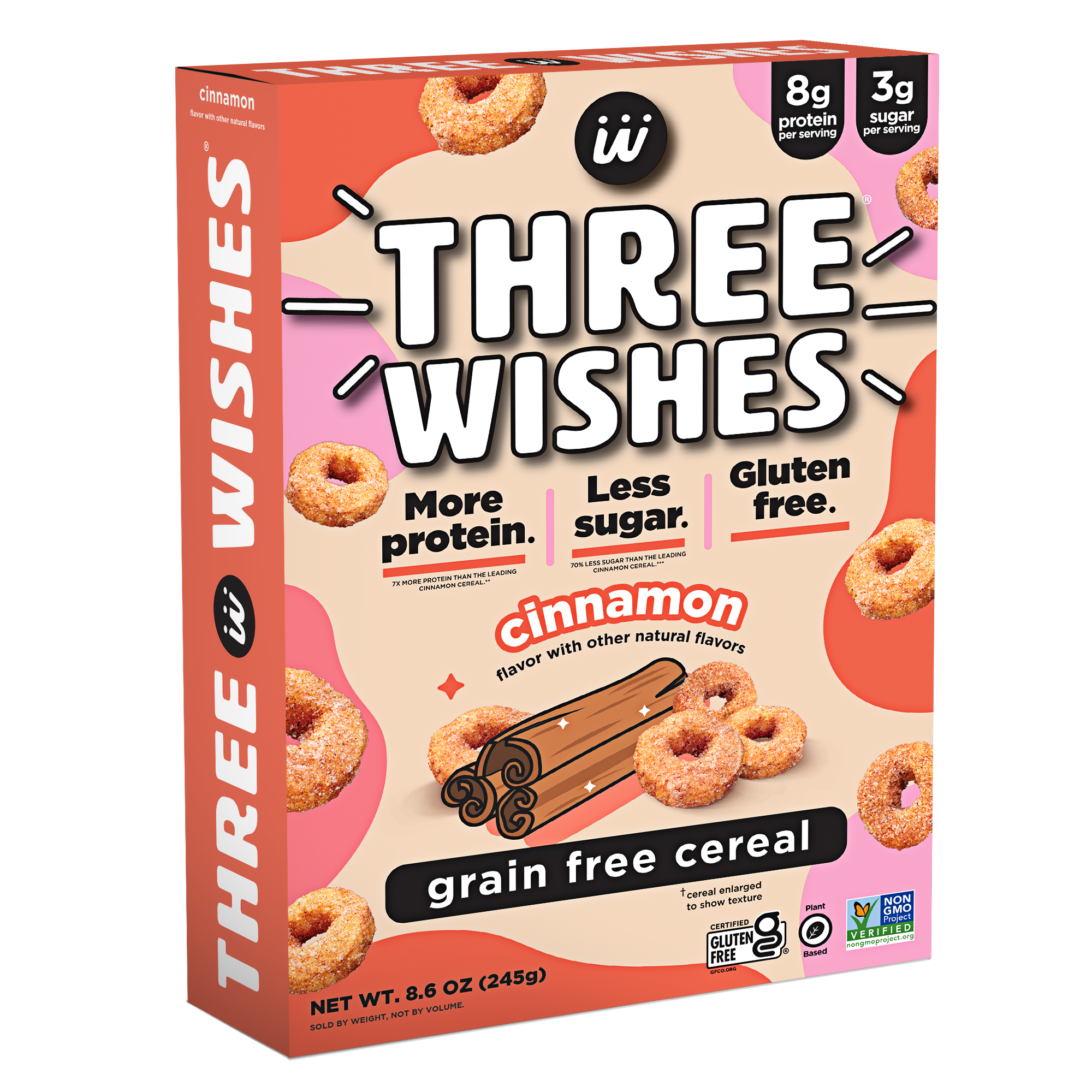Three Wishes Grain Free Cereal- Cinnamon