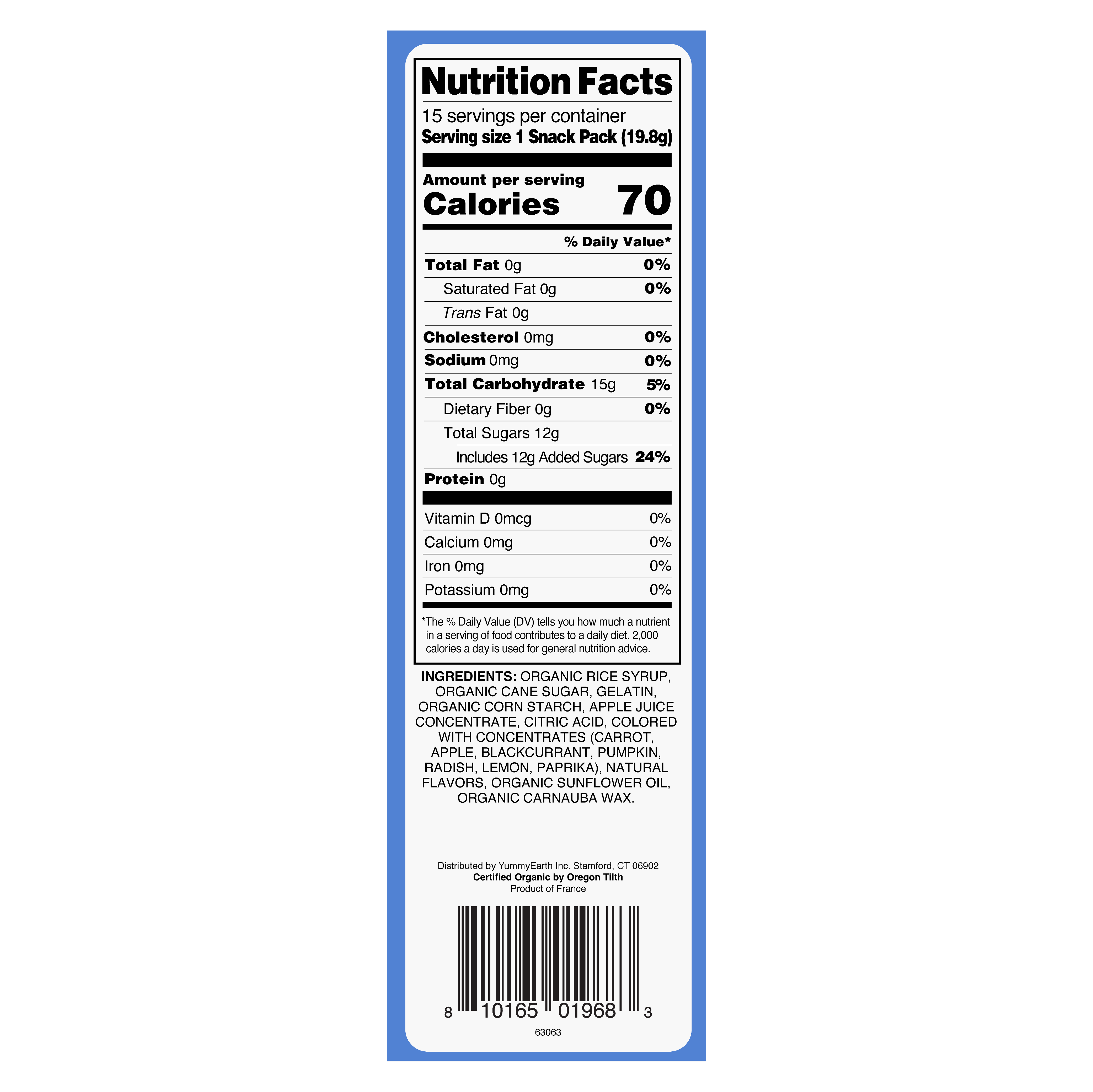 YumEarth Gummy Bears Snack Packs (15 Count)
