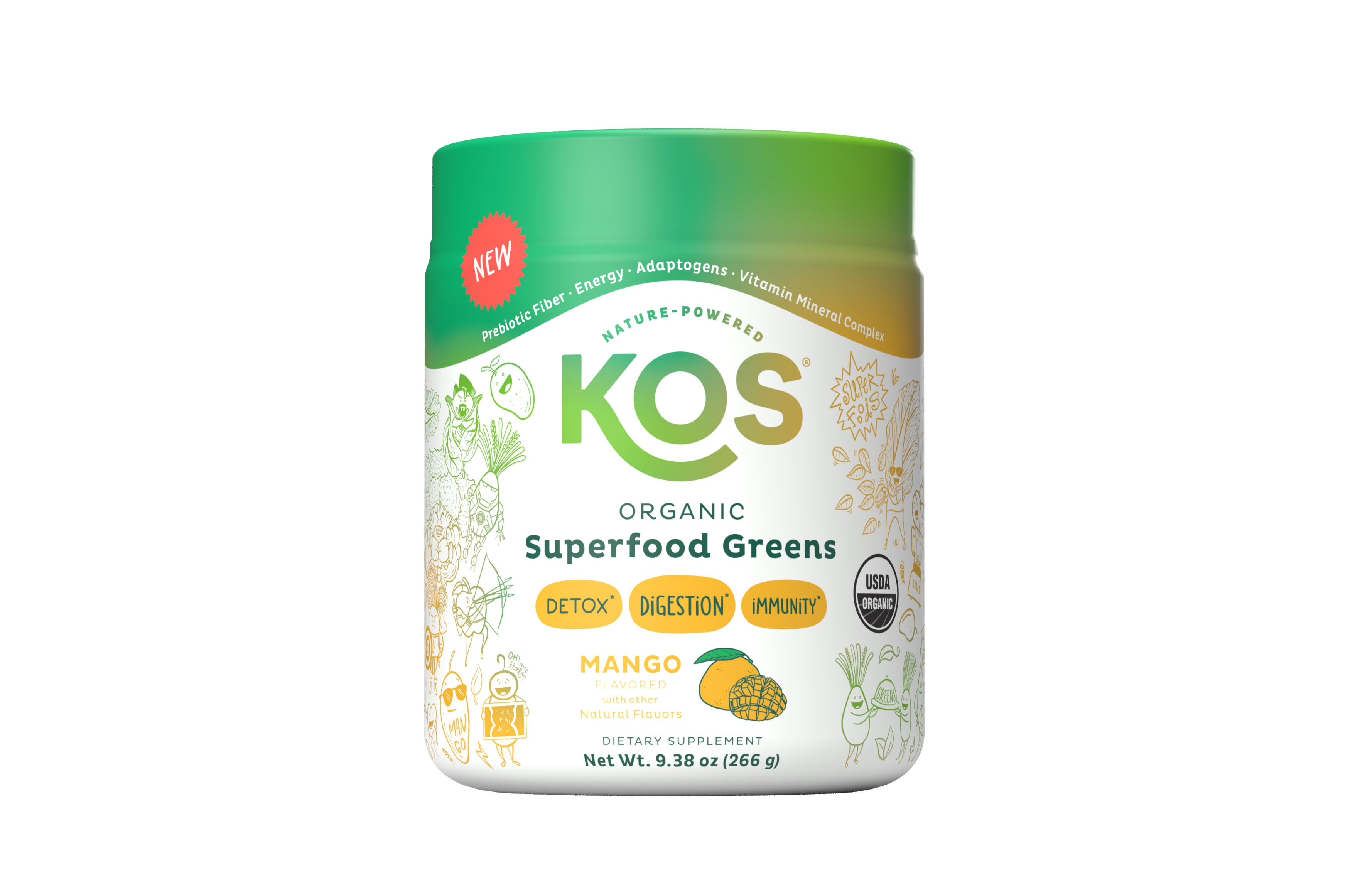 KOS Superfood Greens - Mango