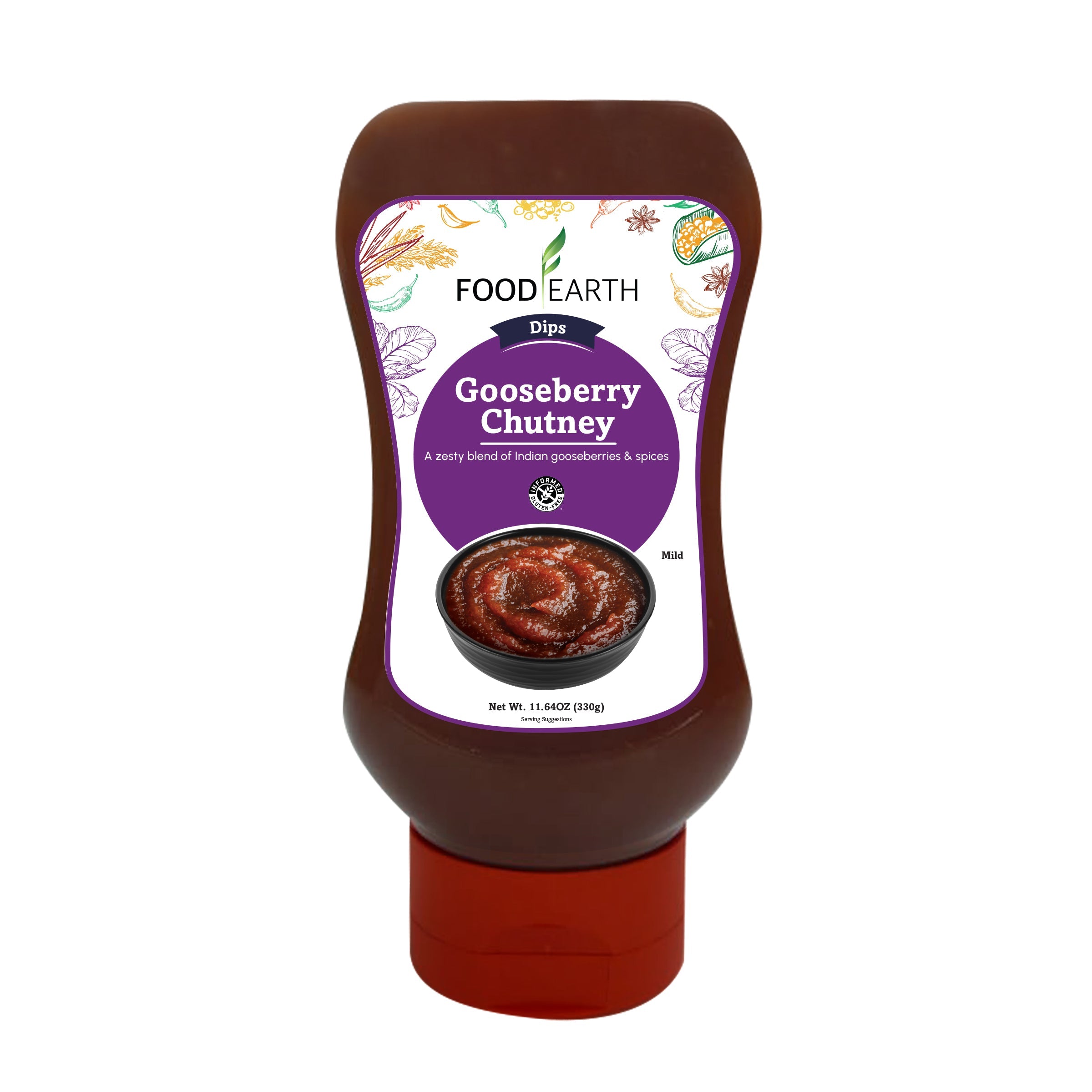 Food Earth Gooseberry Chutney Dip