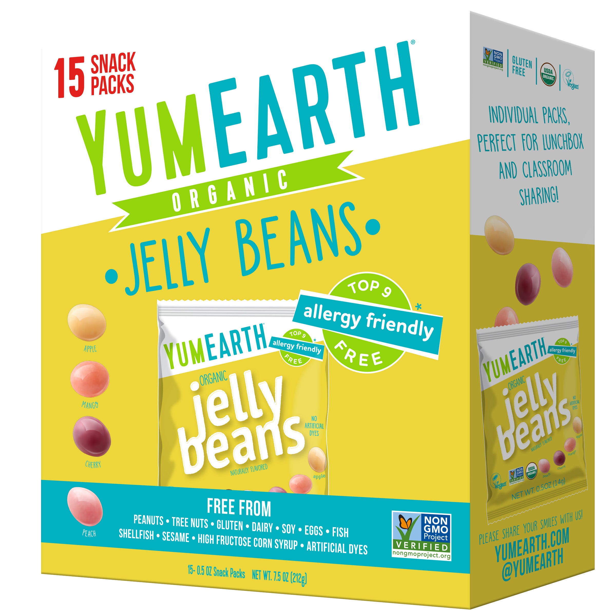 YumEarth Organic Jelly Beans Snack Packs (15 Count)