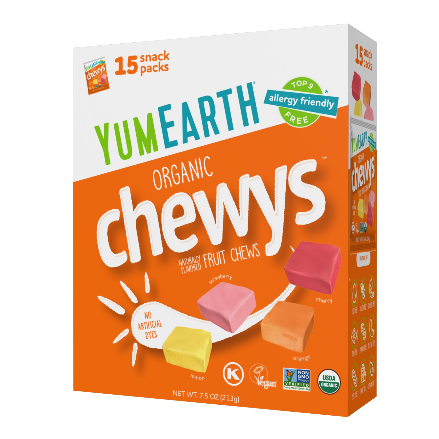 YumEarth Organic Chewys Snack Packs (15 Count)
