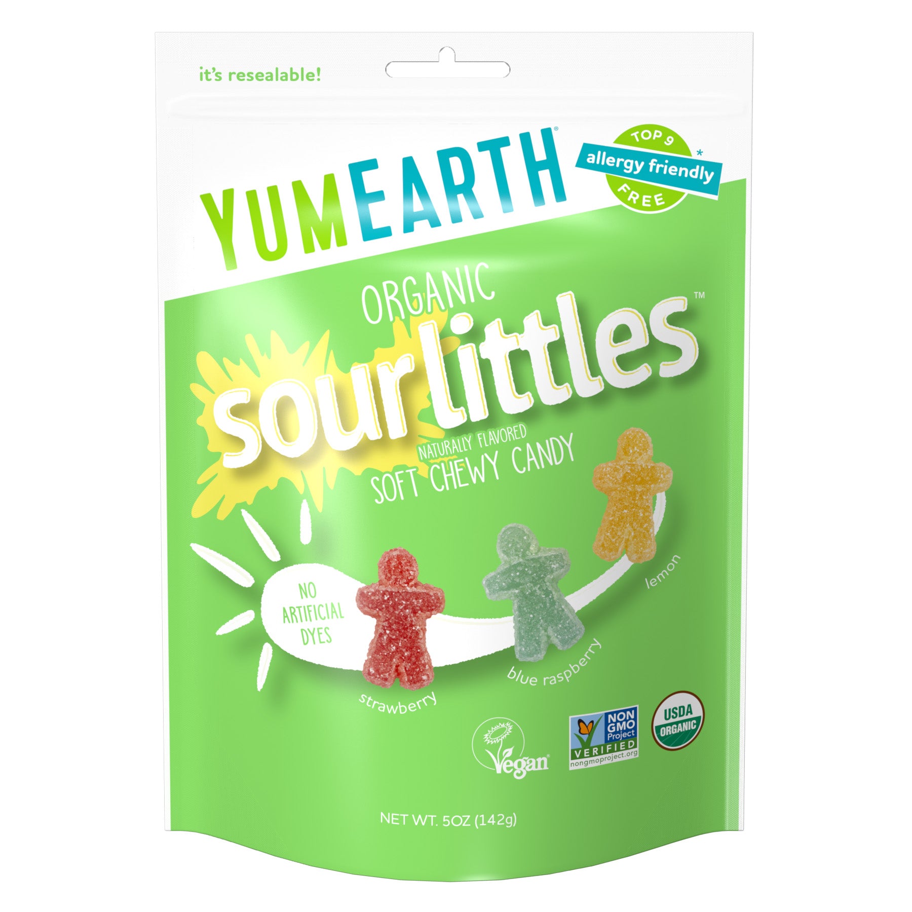 YumEarth Organic Sour Littles Resealable Bag (5 Ounces)
