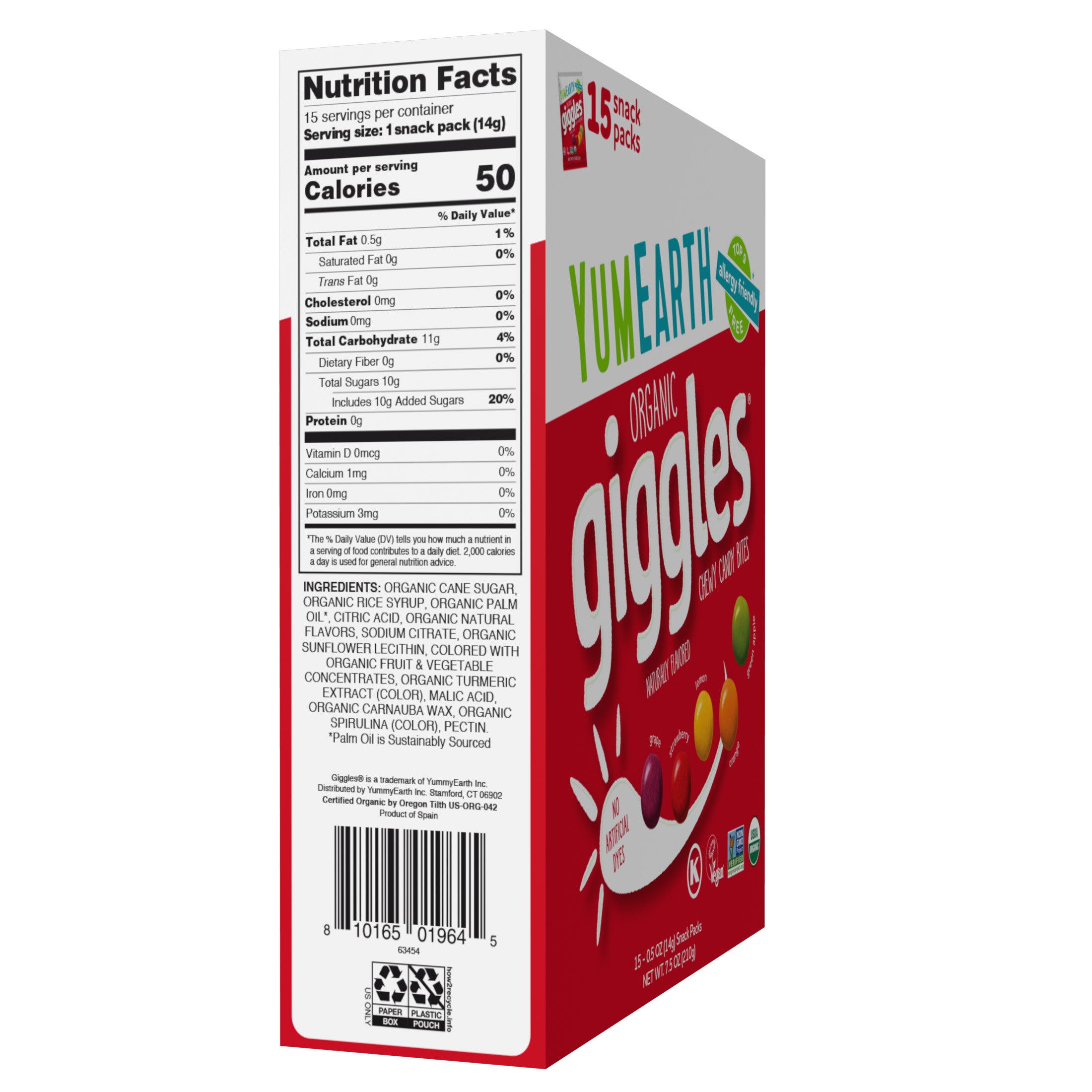 YumEarth Organic Giggles Snack Packs (15 Count)