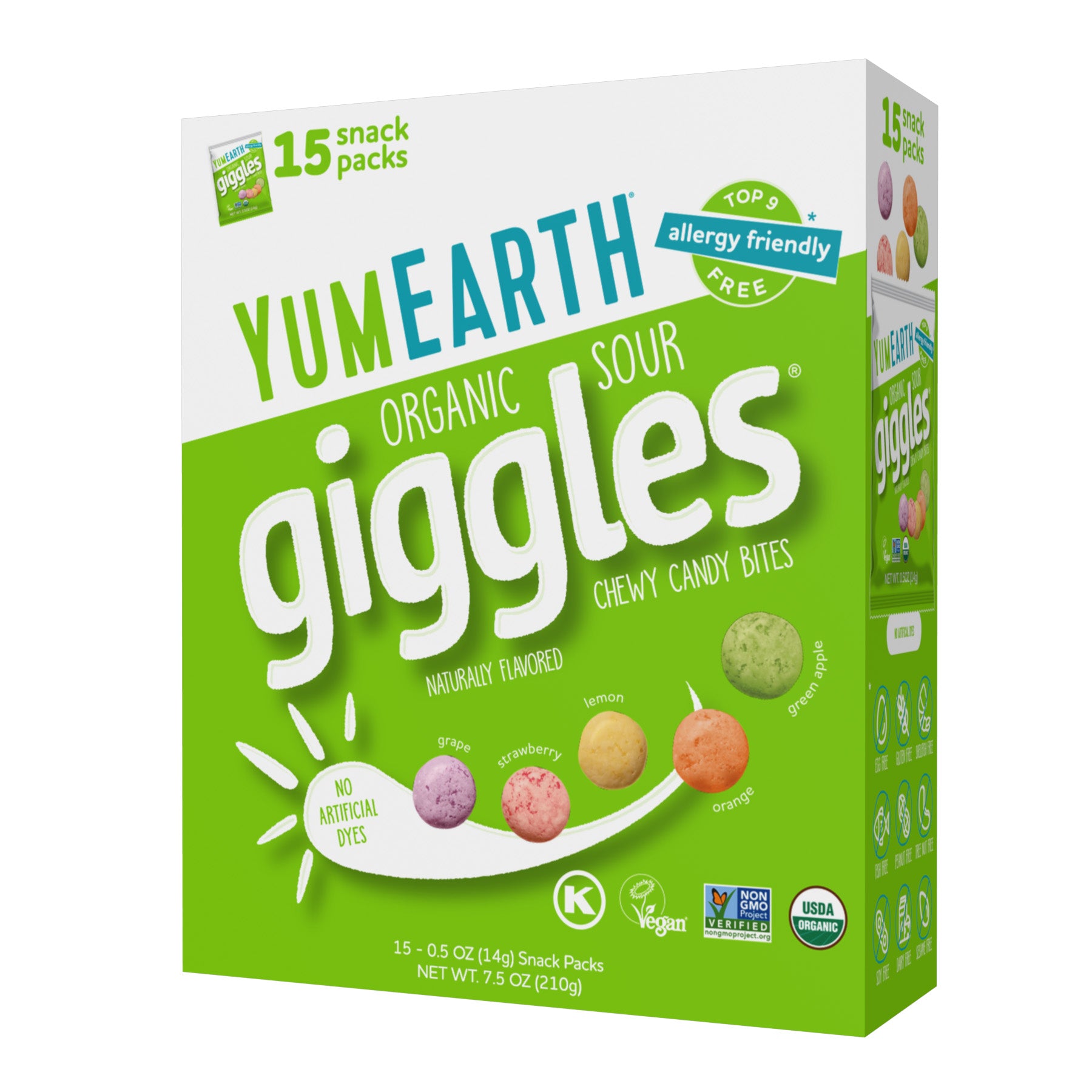 YumEarth Organic Sour Giggles Snack Packs (15 Count)
