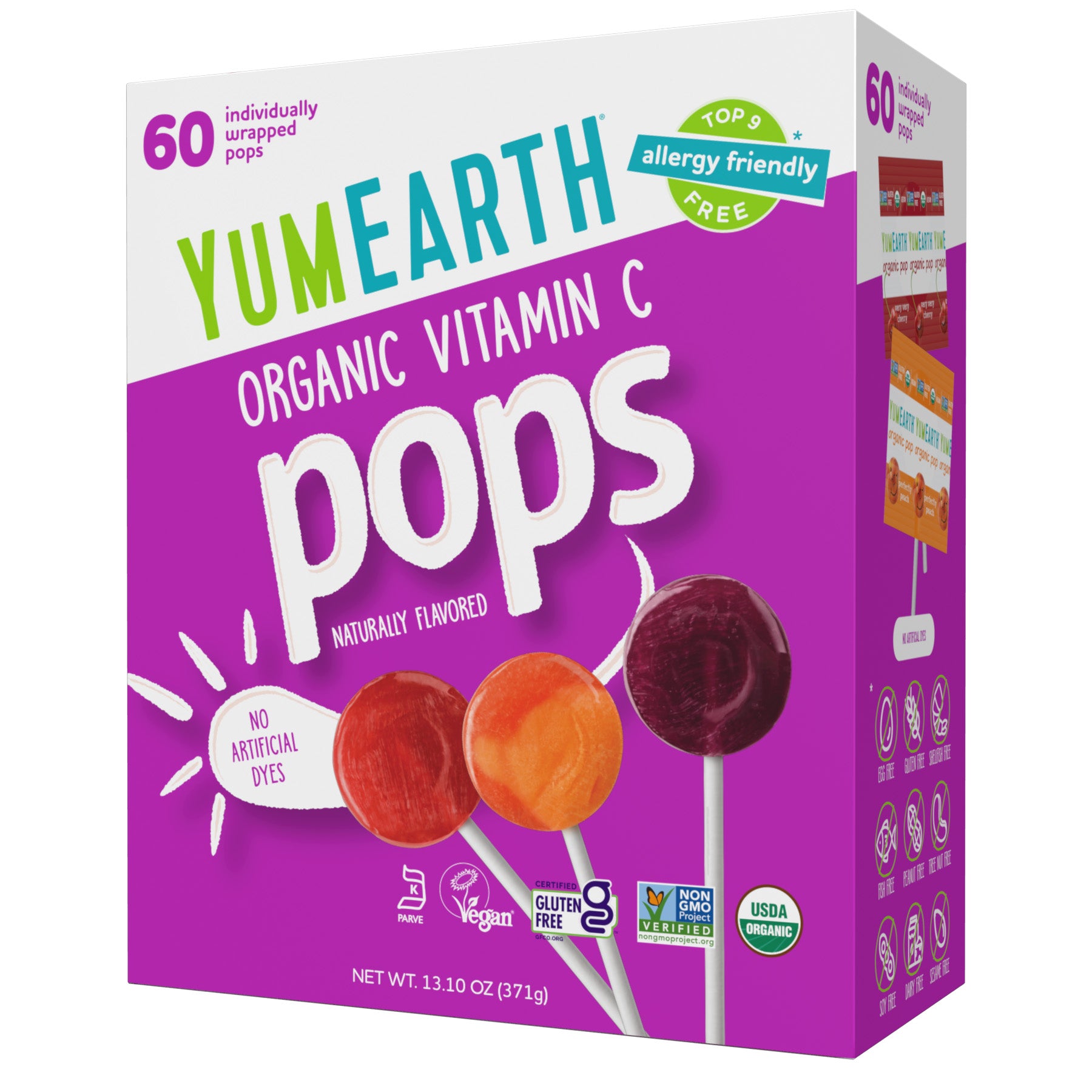 YumEarth Organic Vitamin C Lollipops (60 Count)