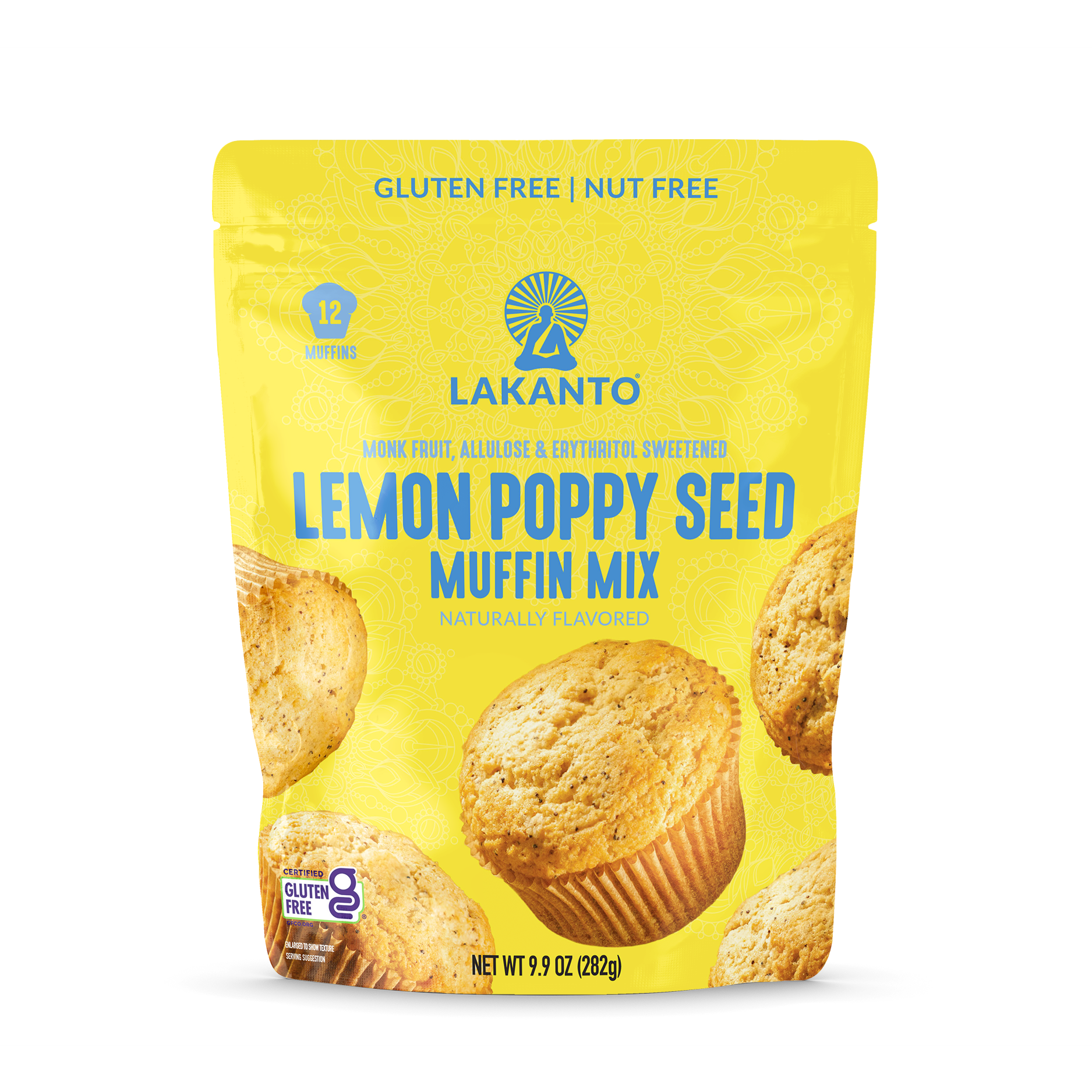 LAKANTO Gluten-Free Poppyseed Muffin Mix