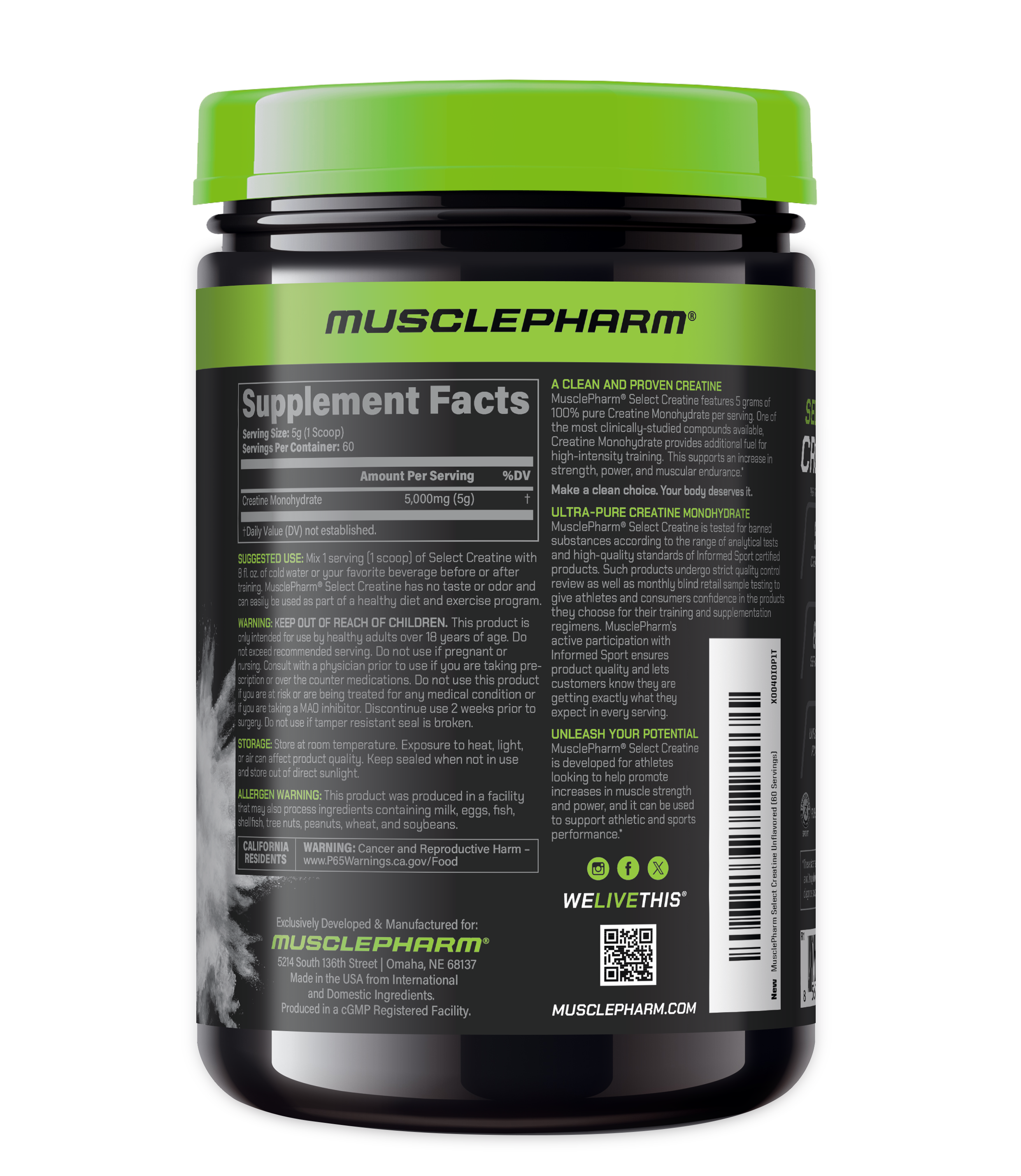 MusclePharm Select Creatine
