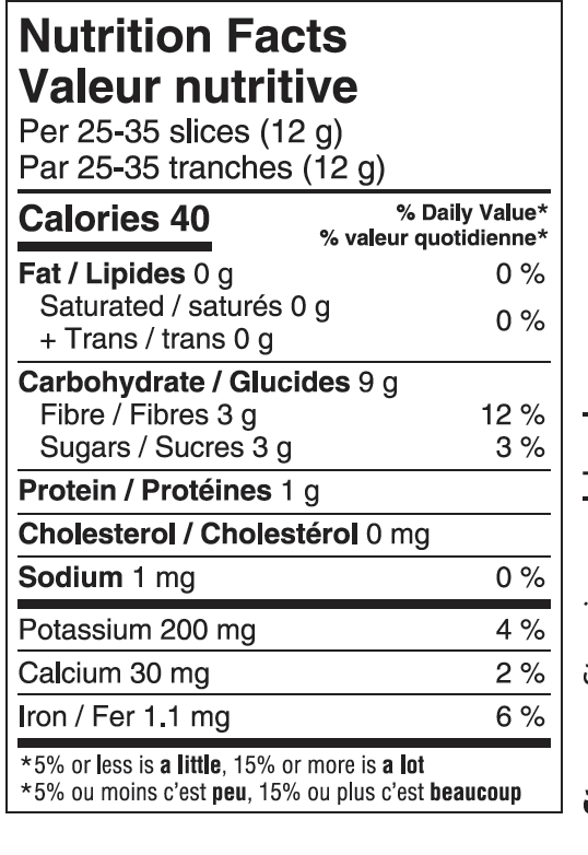 Canadian Vita Ginseng Slices