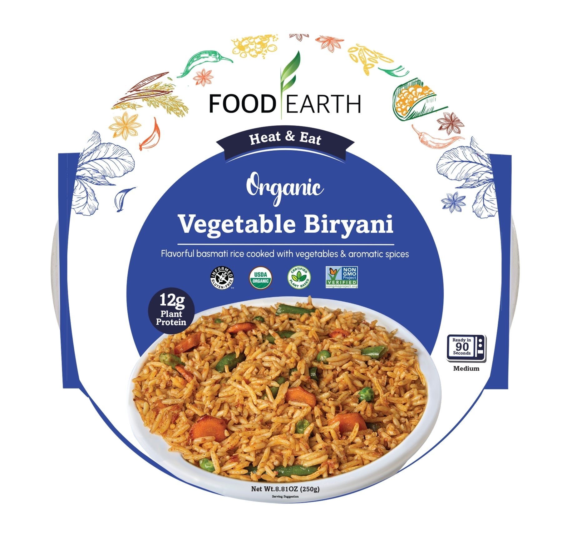 Food Earth Organic Vegetable Biryani