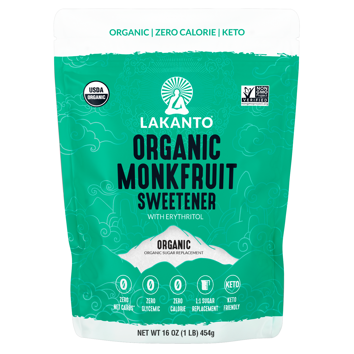 LAKANTO Organic Classic Monk Fruit Sweetener