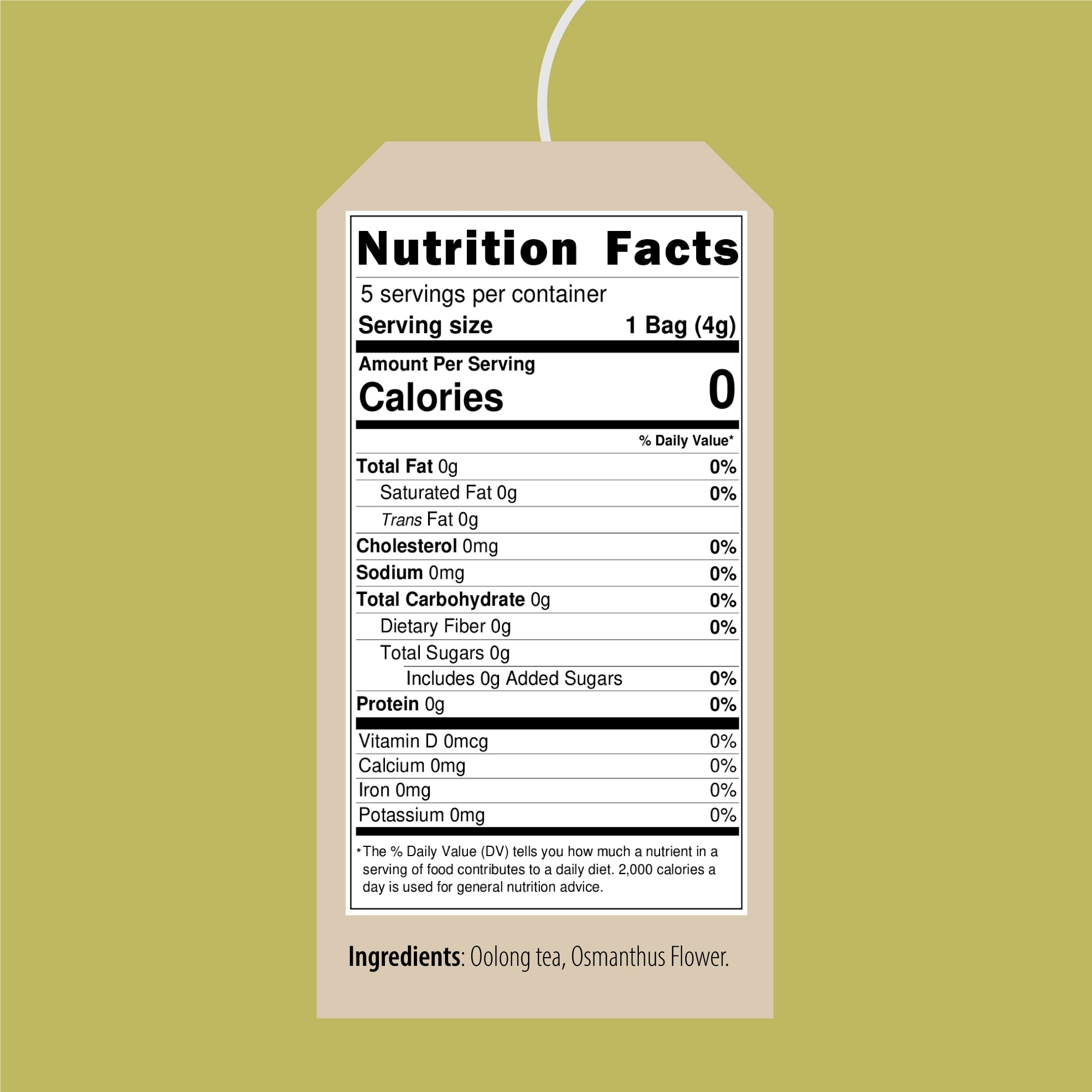 Arroyo Kitchen Osmanthus Oolong Teabags