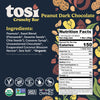 Tosi Peanut Dark Chocolate Crunchy Bars (12 Bars)