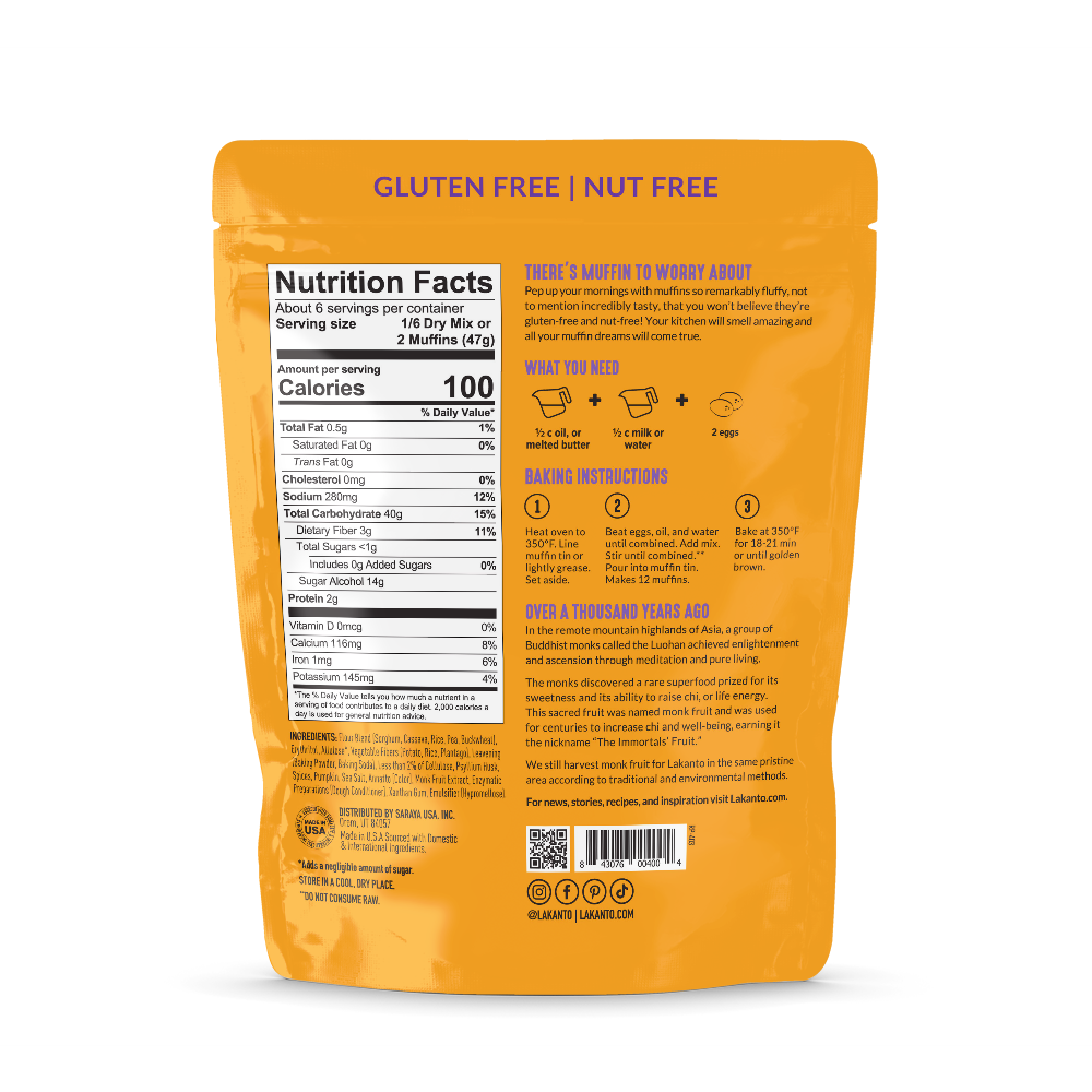 LAKANTO Gluten-Free Pumpkin Spice Muffin Mix