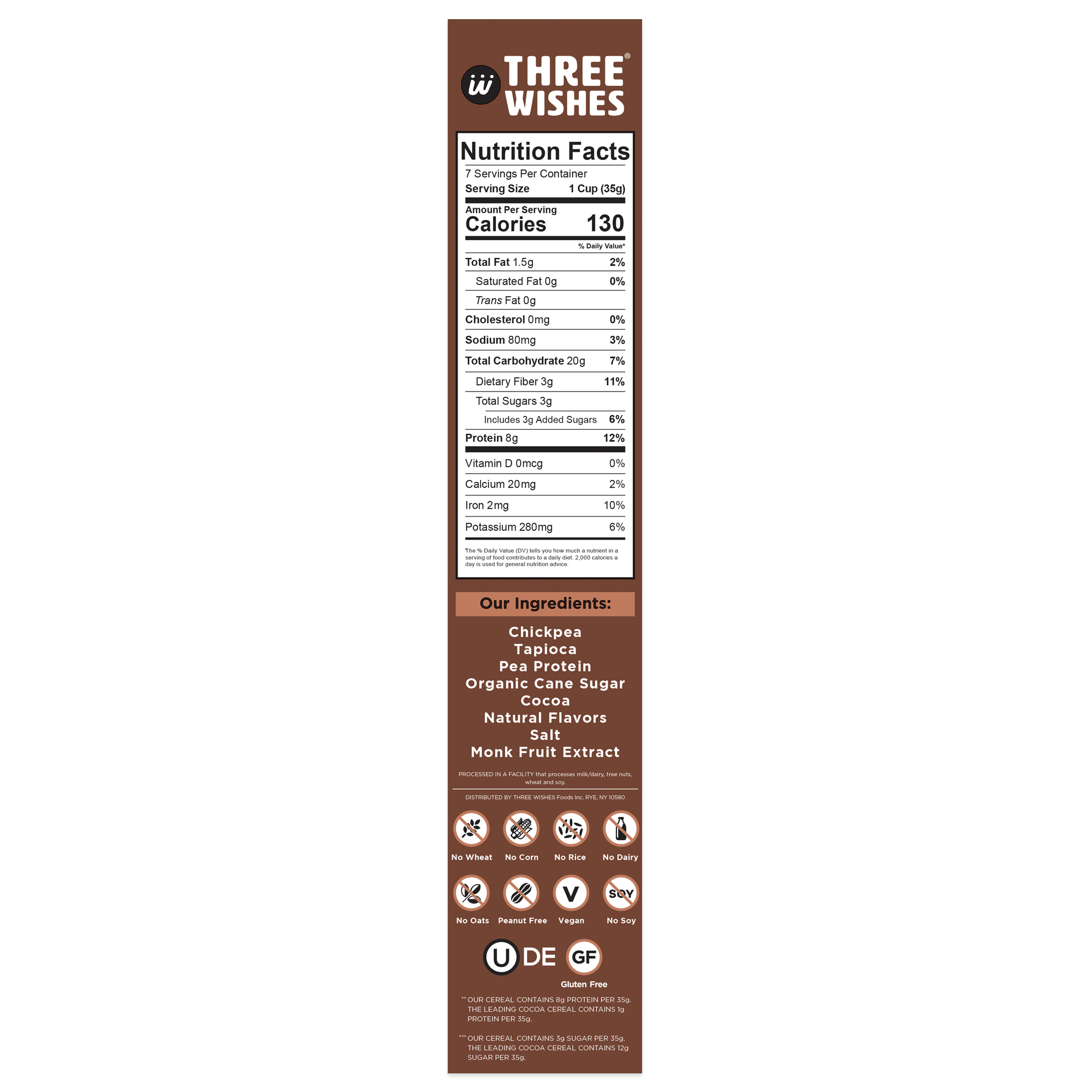 Three Wishes Grain Free Cereal Cocoa