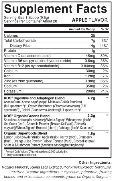 KOS Superfood Greens - Apple