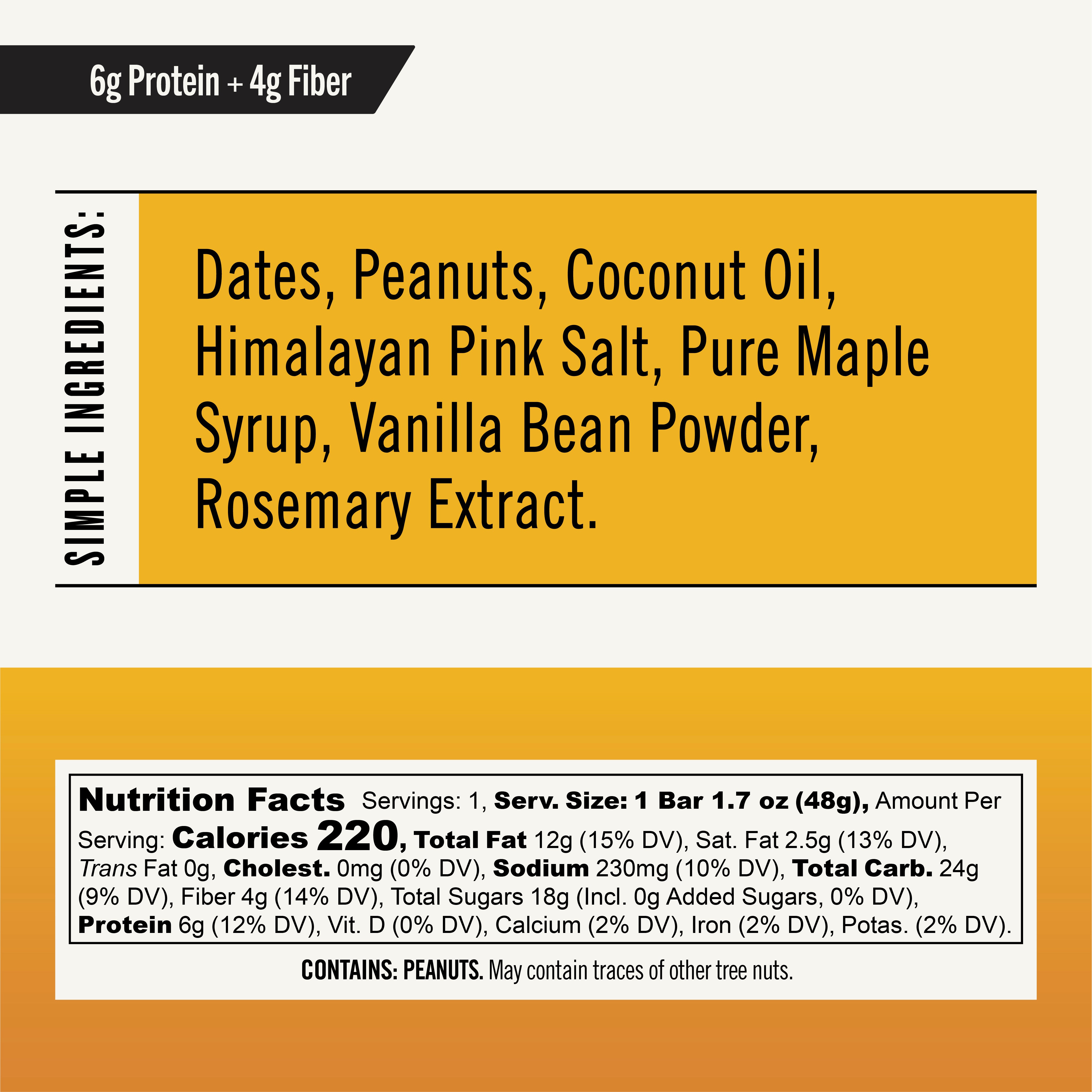 Thunderbird Crunchy Peanut Sea Salt Snack Bar (12 Count)