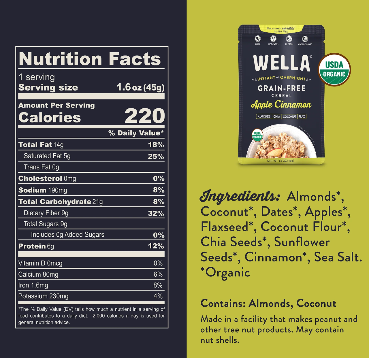 Wella Grain Free Apple Cinnamon Cereal Packets (10 Pack)
