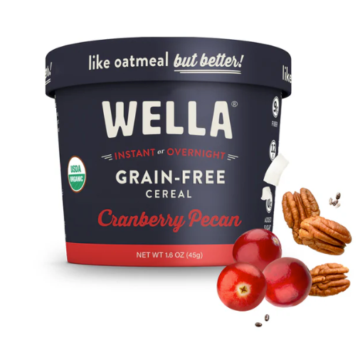 Wella Grain Free Cranberry Pecan Cereal Cups (8 Pack)