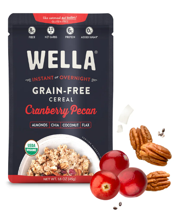 Wella Grain Free Cranberry Pecan Cereal Packets (10 Pack)