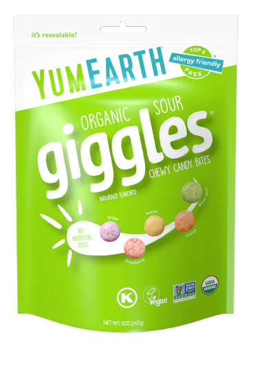 YumEarth Organic Sour Giggles Resealable Bag (5 Ounces)